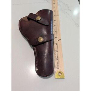 Vintage Red Leather Pistol Holster